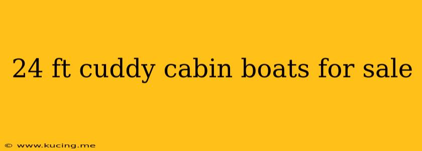 24 ft cuddy cabin boats for sale
