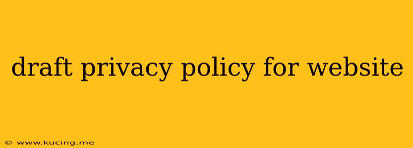 draft privacy policy for website