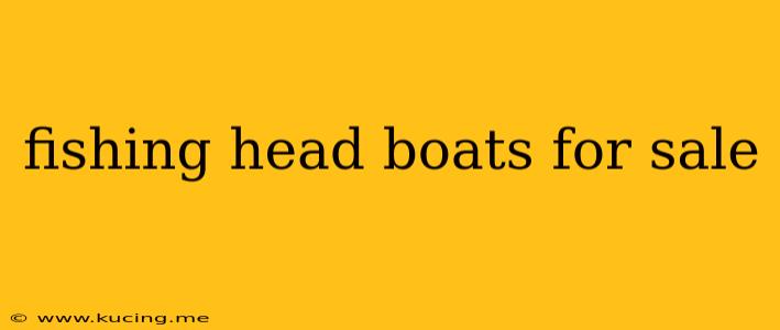 fishing head boats for sale