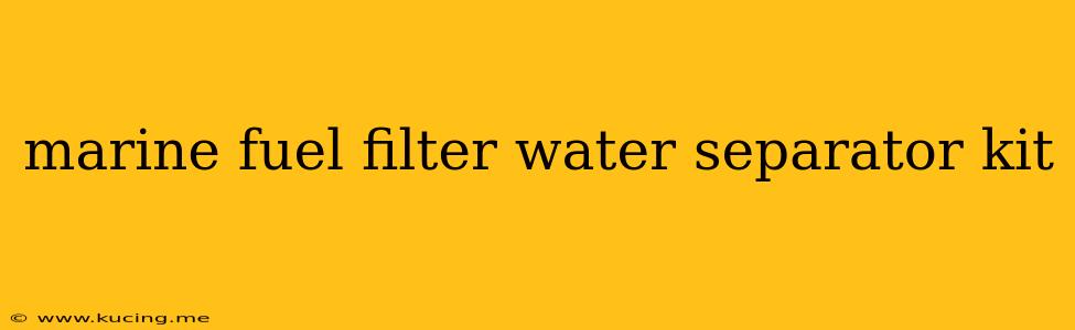marine fuel filter water separator kit